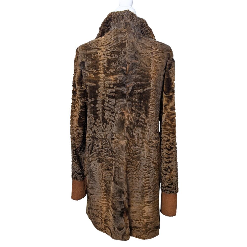 Auburn Brown Lamb Shearling Two-in-One Jacket M/L - Picture 7 of 16
